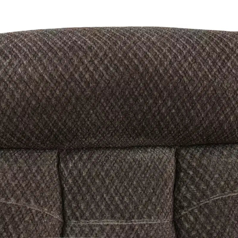 MAYEERTY Causeuse inclinable, canapé inclinable 2 places en tissu respirant anti-boulochage avec rangement et porte-gobelets pour salon, marron