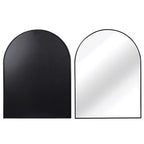 Miroir de salle de bain arqué Okak 30X40IN avec cadre en aluminium, miroir mural à haute réflexion, miroir arqué pour salle de bain, dressing