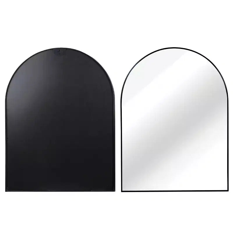 Miroir de salle de bain arqué Okak 30X40IN avec cadre en aluminium, miroir mural à haute réflexion, miroir arqué pour salle de bain, dressing