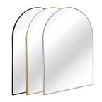 Miroir de salle de bain arqué Okak 30X40IN avec cadre en aluminium, miroir mural à haute réflexion, miroir arqué pour salle de bain, dressing