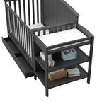 Lit de bébé et table à langer transformable 5-en-1 Storkcraft Steveston avec tiroir