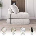 Canapé-lit pliant, Canapé-lit futon, Canapé pliant au sol pour salon, Chaise longue convertible avec oreiller matelas pliable dossier.