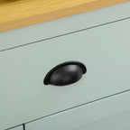 71 Garde-manger autoportant, buffet de cuisine avec huche, meuble de rangement moderne, meuble à micro-ondes avec tiroirs, portes en verre et étagères réglables
