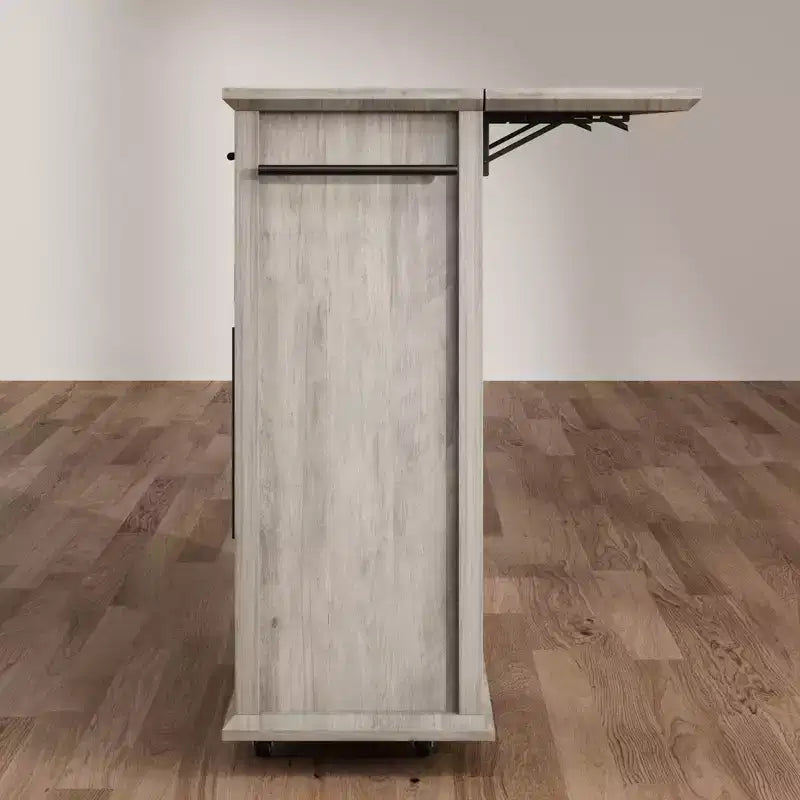 Tiroir de rangement, meuble de rangement de cuisine pliable et amovible avec plateau rabattable - 2 portes vitrées, étagère à épices, porte-serviettes pour salon, cuisine