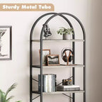 Étagère bibliothèque de 1,80 m de haut à 5 niveaux, étagère haute pour CD/livres, organiseur de rangement pour bureau à domicile, étagère moderne pour chambre et salon