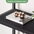 Étagère bibliothèque de 1,80 m de haut à 5 niveaux, étagère haute pour CD/livres, organiseur de rangement pour bureau à domicile, étagère moderne pour chambre et salon