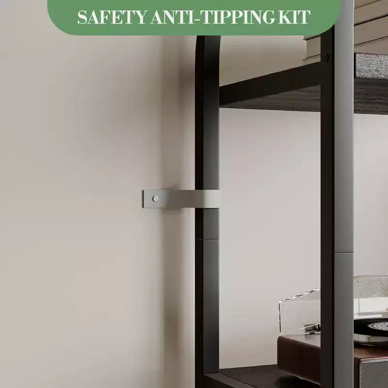 Étagère bibliothèque de 1,80 m de haut à 5 niveaux, étagère haute pour CD/livres, organiseur de rangement pour bureau à domicile, étagère moderne pour chambre et salon