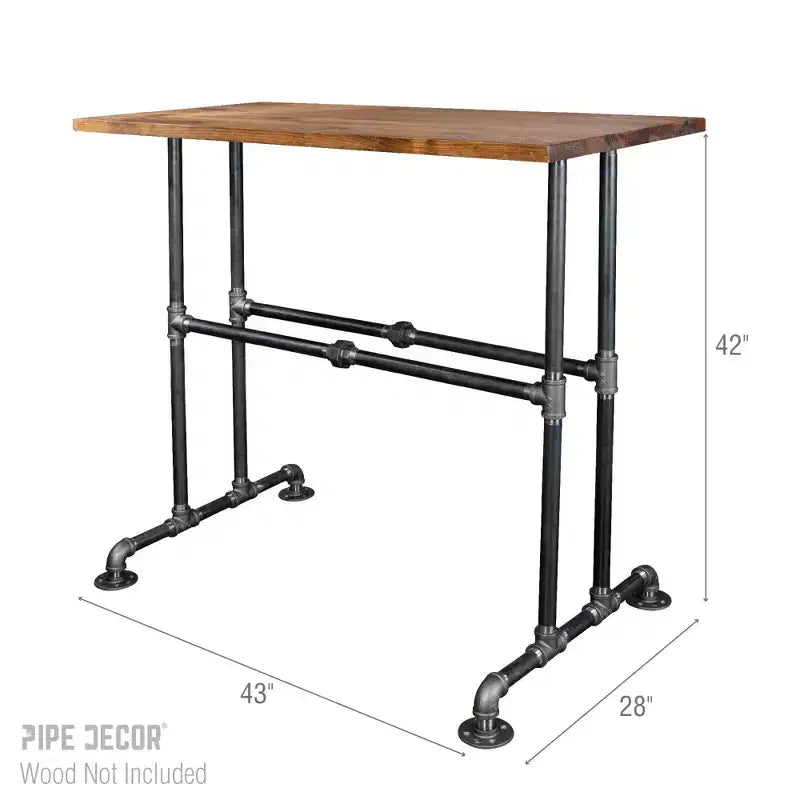 Pieds de table haute Pipe Decor Bridge