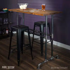 Pieds de table haute Pipe Decor Bridge