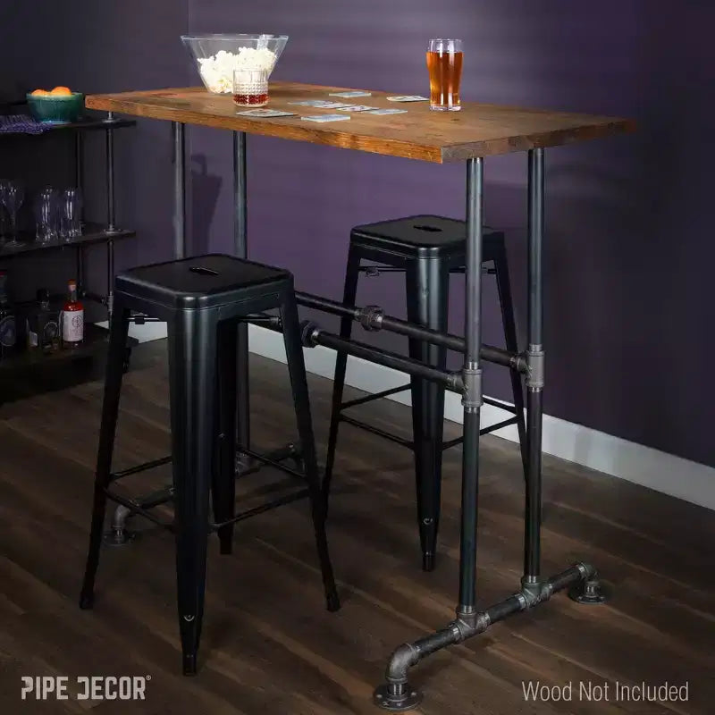 Pieds de table haute Pipe Decor Bridge