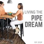 Pieds de table haute Pipe Decor Bridge