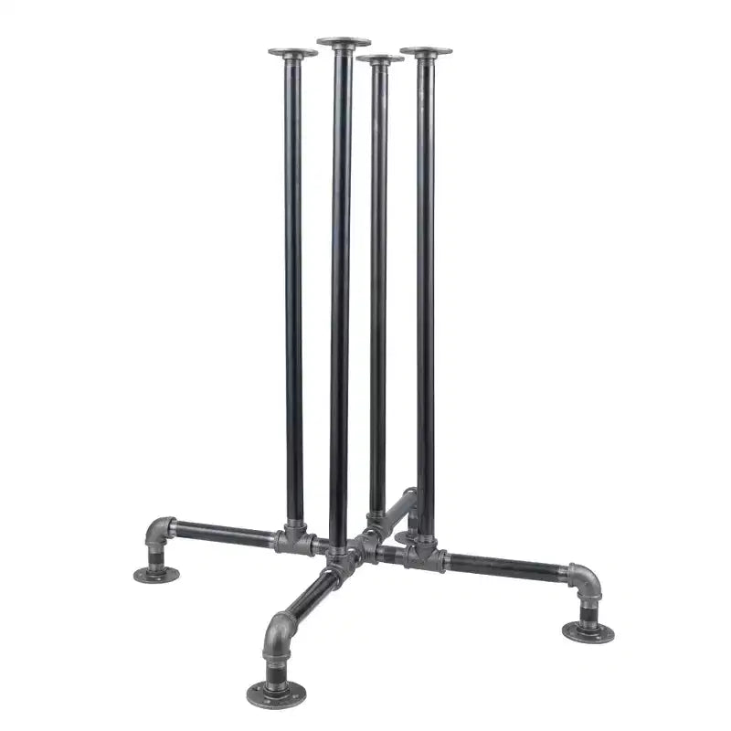Pipe Decor Black Jack Bar Height Pipe Table Legs