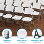 Ensemble table et chaises rondes Lifetime de 60 pouces