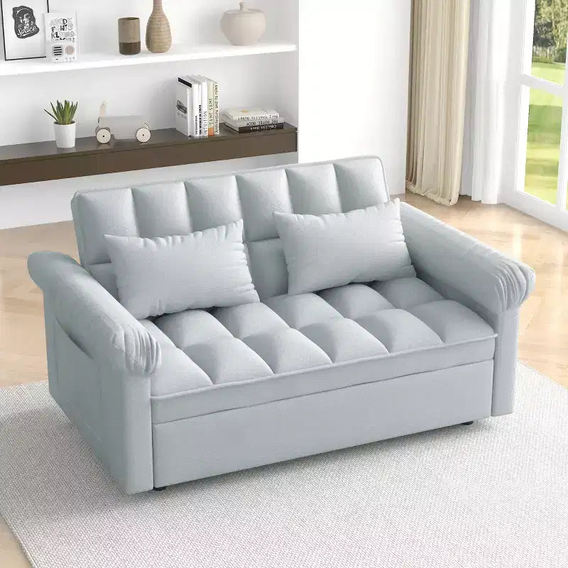 Canapé-lit convertible MAYEERTY, moderne, réglable, pour salon ou chambre à coucher, gris