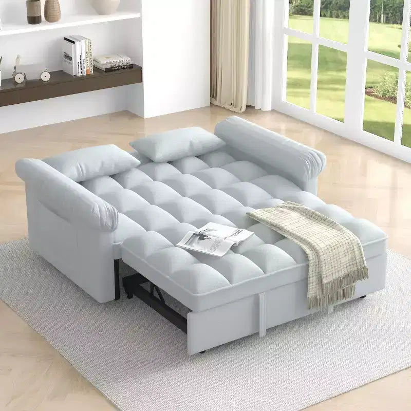 Canapé-lit convertible MAYEERTY, moderne, réglable, pour salon ou chambre à coucher, gris