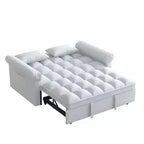 Canapé-lit convertible MAYEERTY, moderne, réglable, pour salon ou chambre à coucher, gris