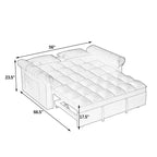 Canapé-lit convertible MAYEERTY, moderne, réglable, pour salon ou chambre à coucher, gris