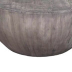 Table basse ronde Royal Hampton de 36 pouces, forme tambour faite à la main