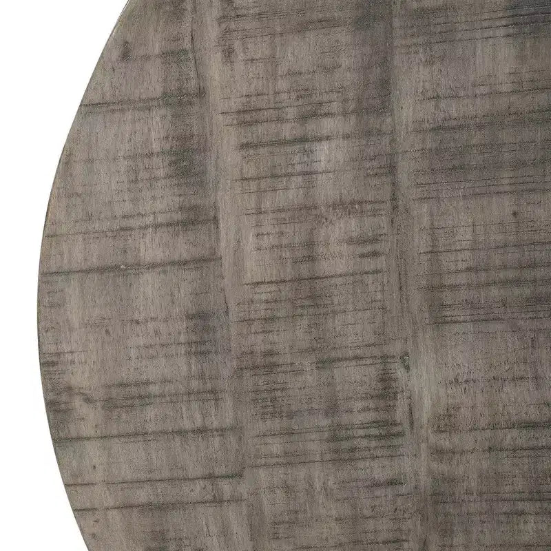 Table basse ronde Royal Hampton de 36 pouces, forme tambour faite à la main