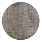 Table basse ronde Royal Hampton de 36 pouces, forme tambour faite à la main