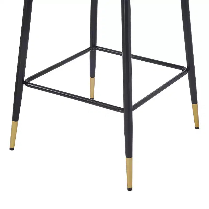 MAYEERTY Lot de 2 chaises de salle à manger, dossier en rotin, cadre en métal, revêtement en tissu bouclette pour le salon