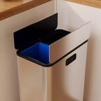 COZONY Poubelle double en acier inoxydable avec couvercle à pédale, bacs amovibles, poubelle de tri pour la cuisine et le bureau