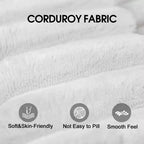MAYEERTY 39.8 Cloud Sofa Noir - 39.8, Velours Côtelé, Double Couche, Pas de Montage, DIY pour Coin