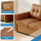Canapé sectionnel moderne pour 4 personnes, canapé compact avec console de rangement, station de recharge et porte-gobelets, pour salons, petits espaces