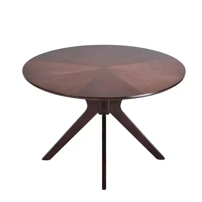 MAYEERTY Table à manger ronde tulipe 31,5, Plateau en bois, Piétement en métal, 2-4 places, Noir