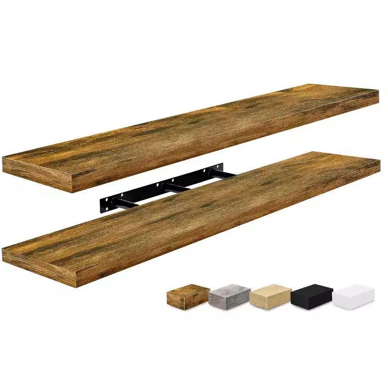 Sorbus Lot de 2 étagères flottantes murales de 119,4 x 23,5 cm – Rangement élégant et fonctionnel