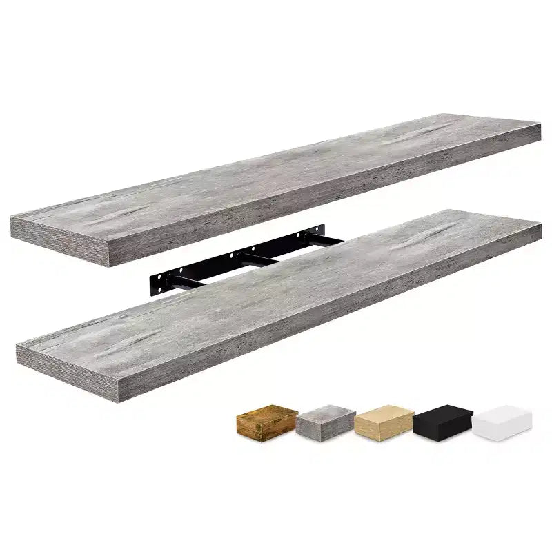 Sorbus Lot de 2 étagères flottantes murales de 119,4 x 23,5 cm – Rangement élégant et fonctionnel