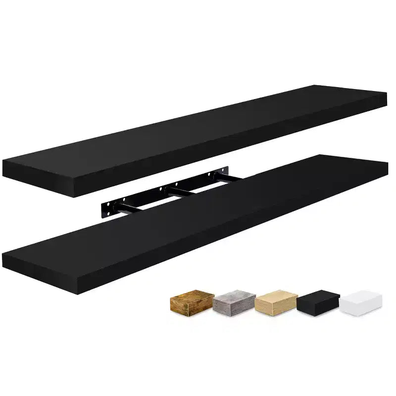 Sorbus Lot de 2 étagères flottantes murales de 119,4 x 23,5 cm – Rangement élégant et fonctionnel