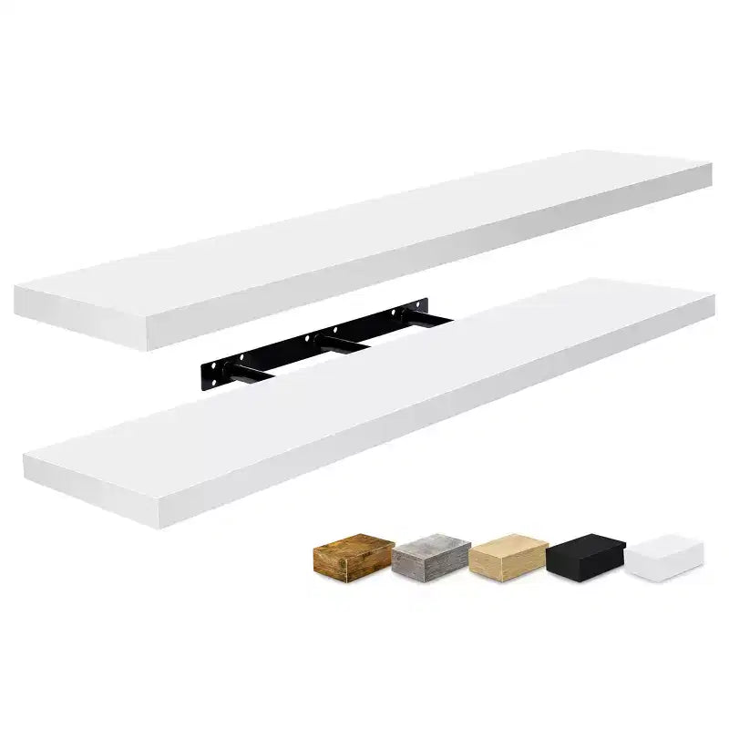 Sorbus Lot de 2 étagères flottantes murales de 119,4 x 23,5 cm – Rangement élégant et fonctionnel