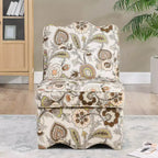 CLIHOME Chaise de salle à manger individuelle en flanelle avec coussin d'assise et dossier moelleux