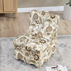CLIHOME Chaise de salle à manger individuelle en flanelle avec coussin d'assise et dossier moelleux