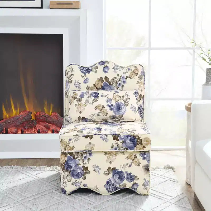 CLIHOME Chaise de salle à manger individuelle en flanelle avec coussin d'assise et dossier moelleux