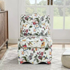 CLIHOME Chaise de salle à manger individuelle en flanelle avec coussin d'assise et dossier moelleux