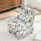 CLIHOME Chaise de salle à manger individuelle en flanelle avec coussin d'assise et dossier moelleux