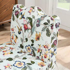 CLIHOME Chaise de salle à manger individuelle en flanelle avec coussin d'assise et dossier moelleux