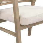 Christopher Knight Home Appleby, chaises de salle à manger capitonnées en bois d'hévéa avec accoudoirs et design incurvé (lot de 2)