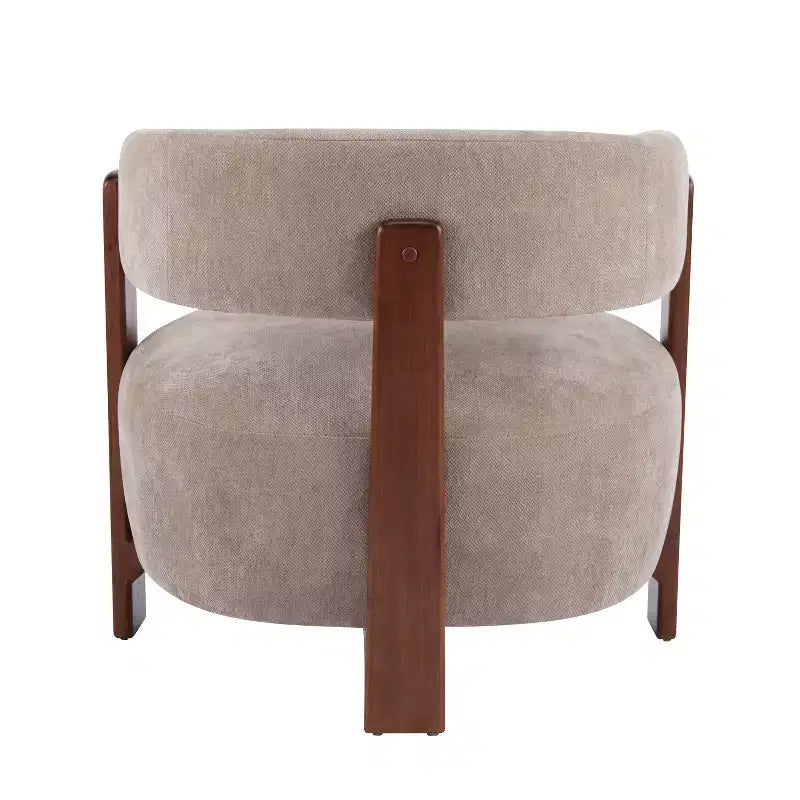 Fauteuil d'appoint rembourré Aubert Modern en bois d'hévéa Christopher Knight Home