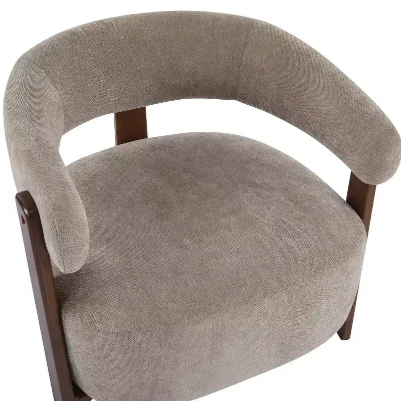 Fauteuil d'appoint rembourré Aubert Modern en bois d'hévéa Christopher Knight Home