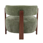 Fauteuil d'appoint rembourré Aubert Modern en bois d'hévéa Christopher Knight Home