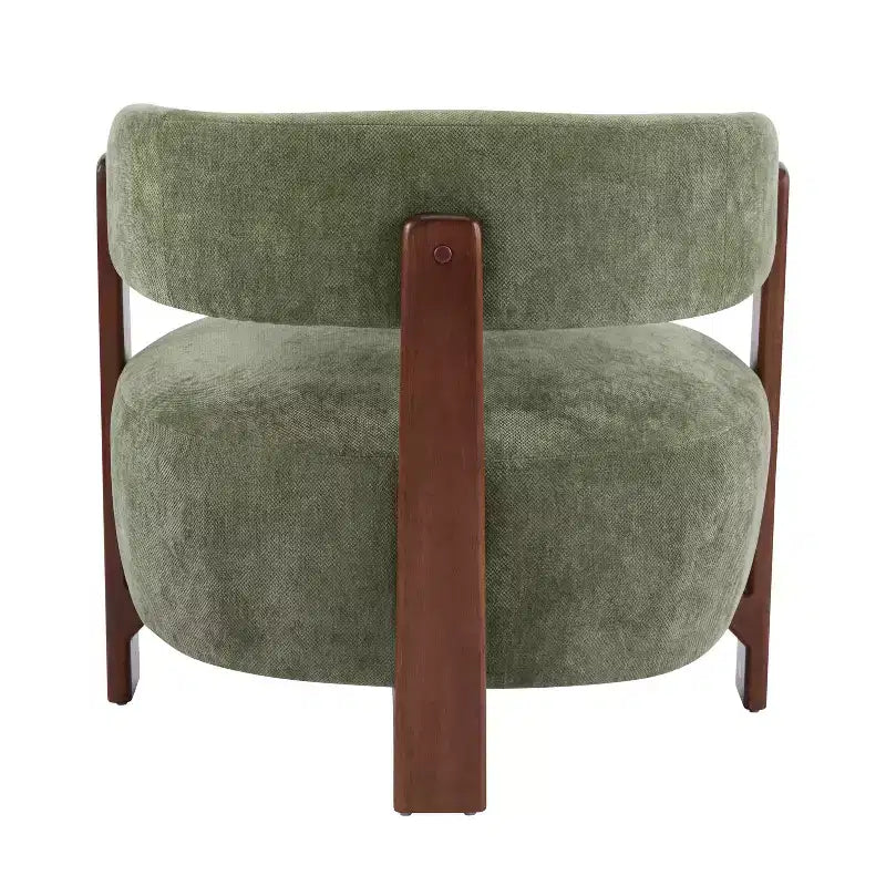 Fauteuil d'appoint rembourré Aubert Modern en bois d'hévéa Christopher Knight Home