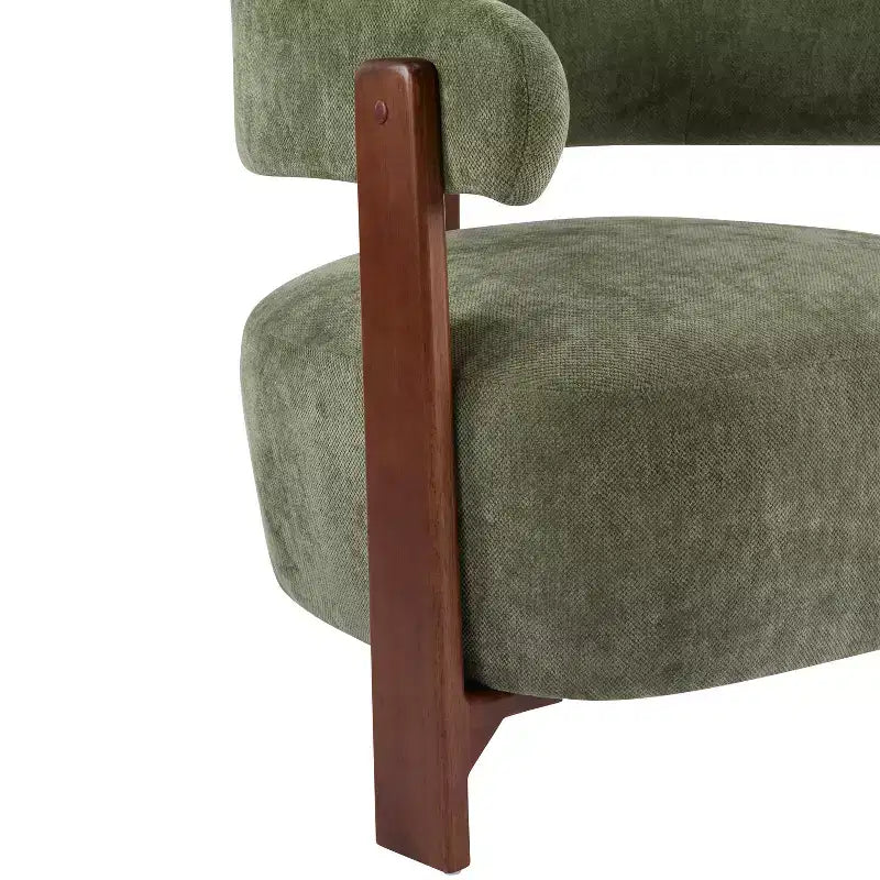 Fauteuil d'appoint rembourré Aubert Modern en bois d'hévéa Christopher Knight Home