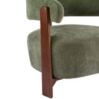 Fauteuil d'appoint rembourré Aubert Modern en bois d'hévéa Christopher Knight Home