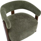 Fauteuil d'appoint rembourré Aubert Modern en bois d'hévéa Christopher Knight Home