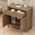 1 tiroir et 2 portes, meuble de rangement, buffet moderne avec étagère réglable,