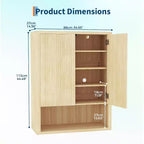 Meuble à chaussures pour entrée, Meuble de rangement à chaussures en bois mince avec portes cannelées et étagères réglables, Porte-chaussures étroit pour couloir, porche, Chêne