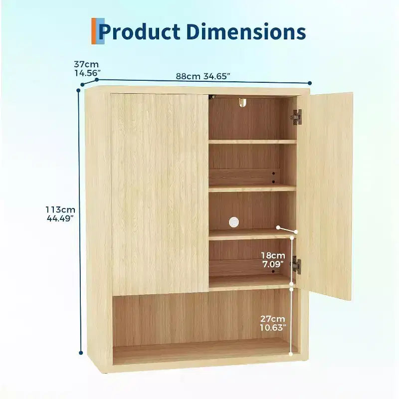 Meuble à chaussures pour entrée, Meuble de rangement à chaussures en bois mince avec portes cannelées et étagères réglables, Porte-chaussures étroit pour couloir, porche, Chêne